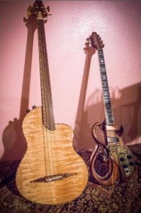 Bass guitar and Eli Turner's CopperCaster